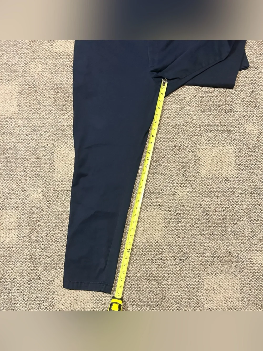 Banana Republic Mens Lived In Chino Slim Fit Pants 38x30 Flat Front Blue Slacks